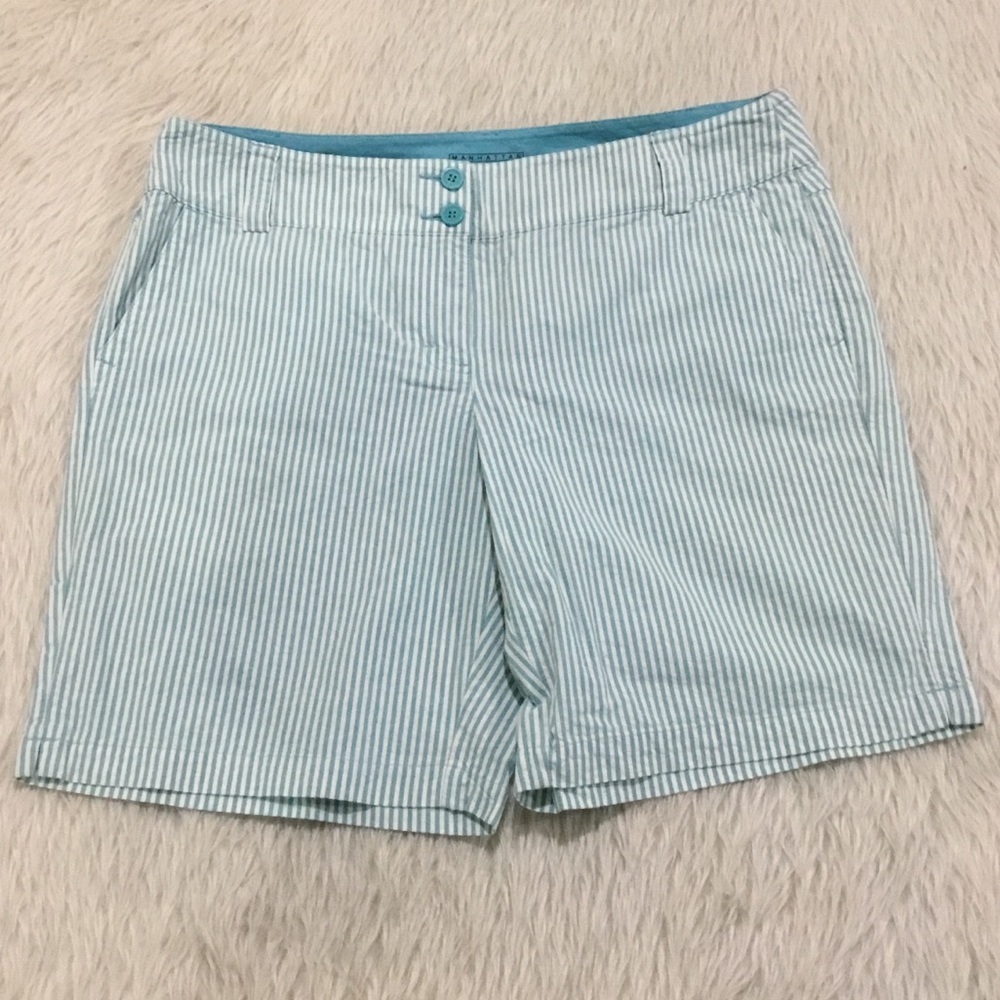 New York & co Manhattan chino striped shorts